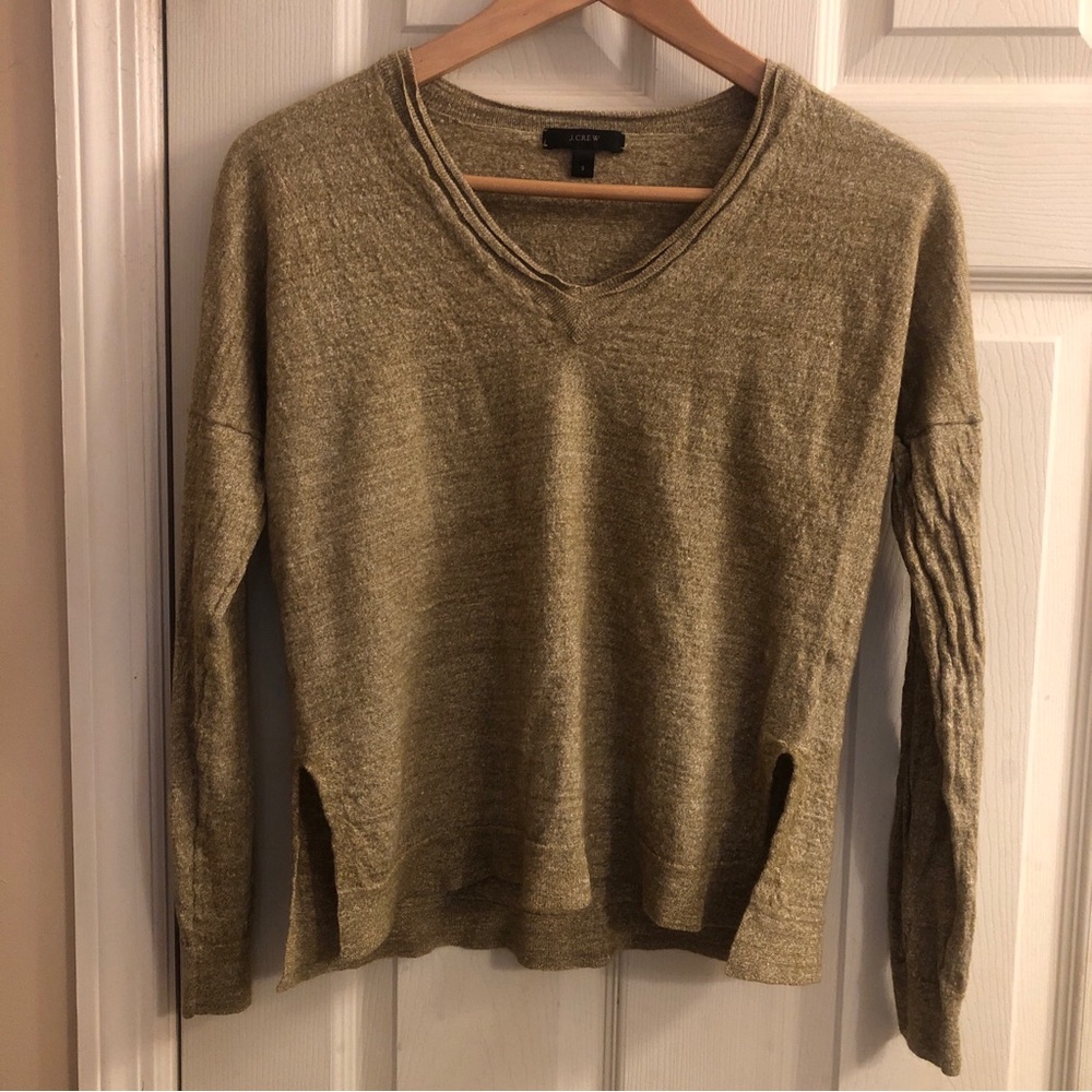 J crew sZ small sweater. Merino wool and linen blend